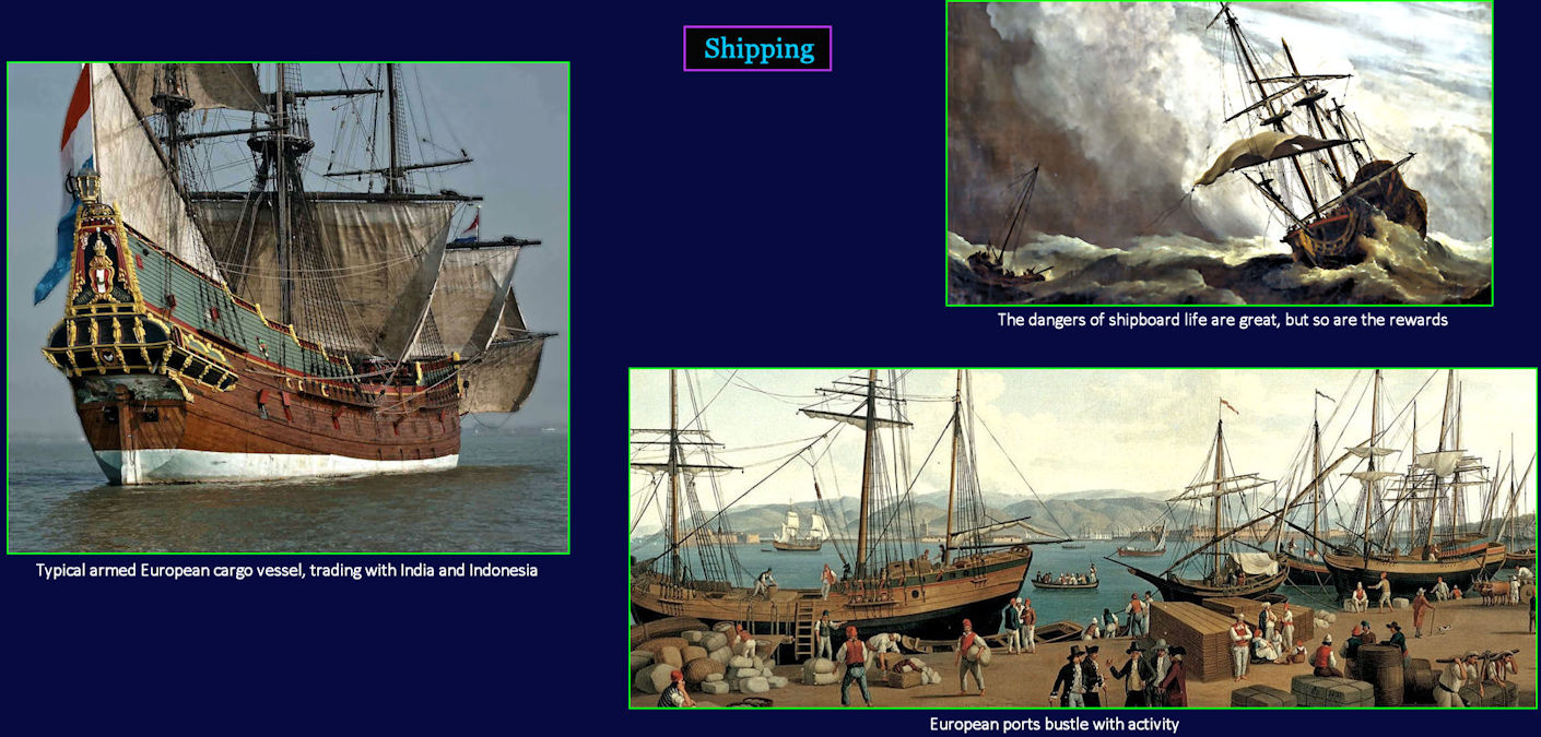 Merchants and Vessels, 1600s